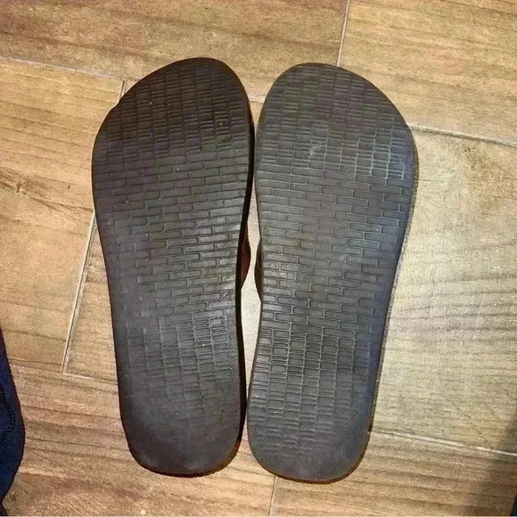 Tory Burch Platform Flip Flop Sandals Brown Size 7 - Picture 2 of 8